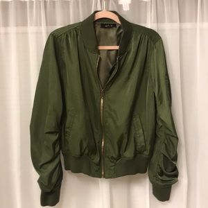 Olive Green Bomber Jacket! ✨